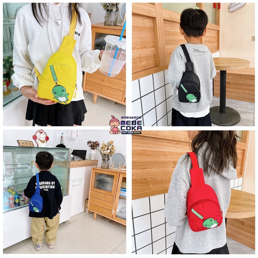 Túi đeo chéo cho bé hình khủng long, túi trẻ em mini đi chơi – du lịch phong cách hàn quốc siêu cute, ngộ nghĩnh.