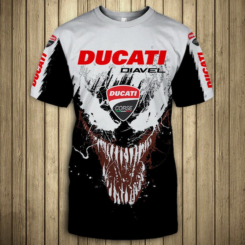 Áo Thun Nam In Số 2 / US 3D Ducati DIAVEL / Never stop / Size S-5XL