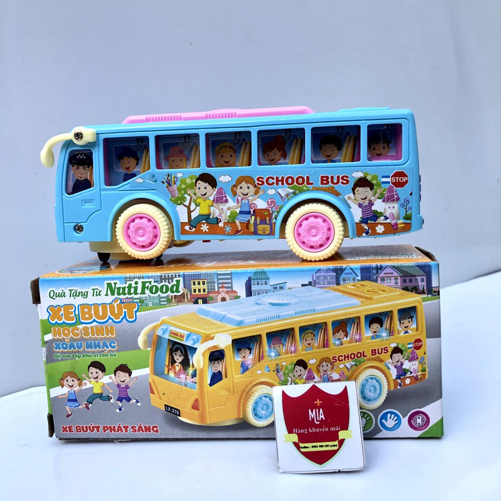 🚌🚌 Xe buýt trường học chạy pin - Đồ khuyến mãi từ sữa Nutifood 🚌🚌