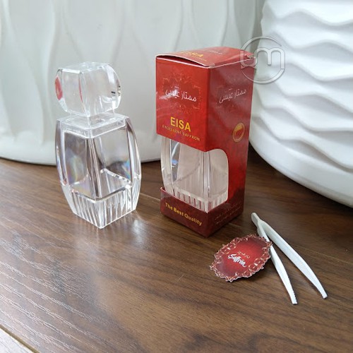 4.2*10.5cm- Bộ chai/ hủ nhựa đựng saffron 1-2g, TẶNG KÈM TEM VÀ NHÍP