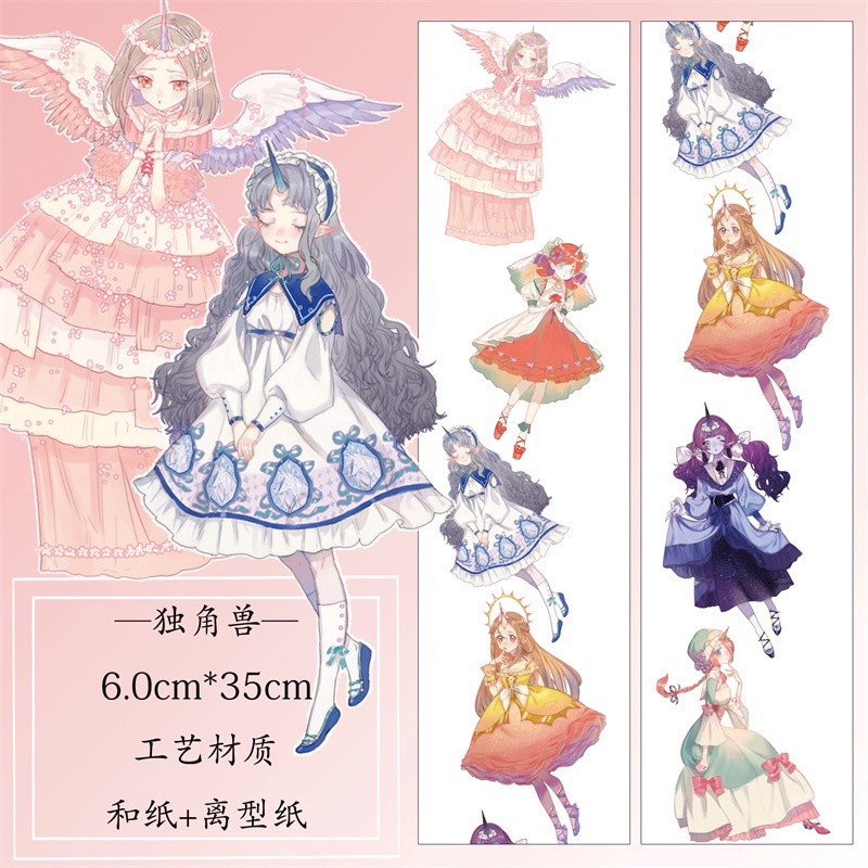 Băng dán washi tape nhân vật phần 2