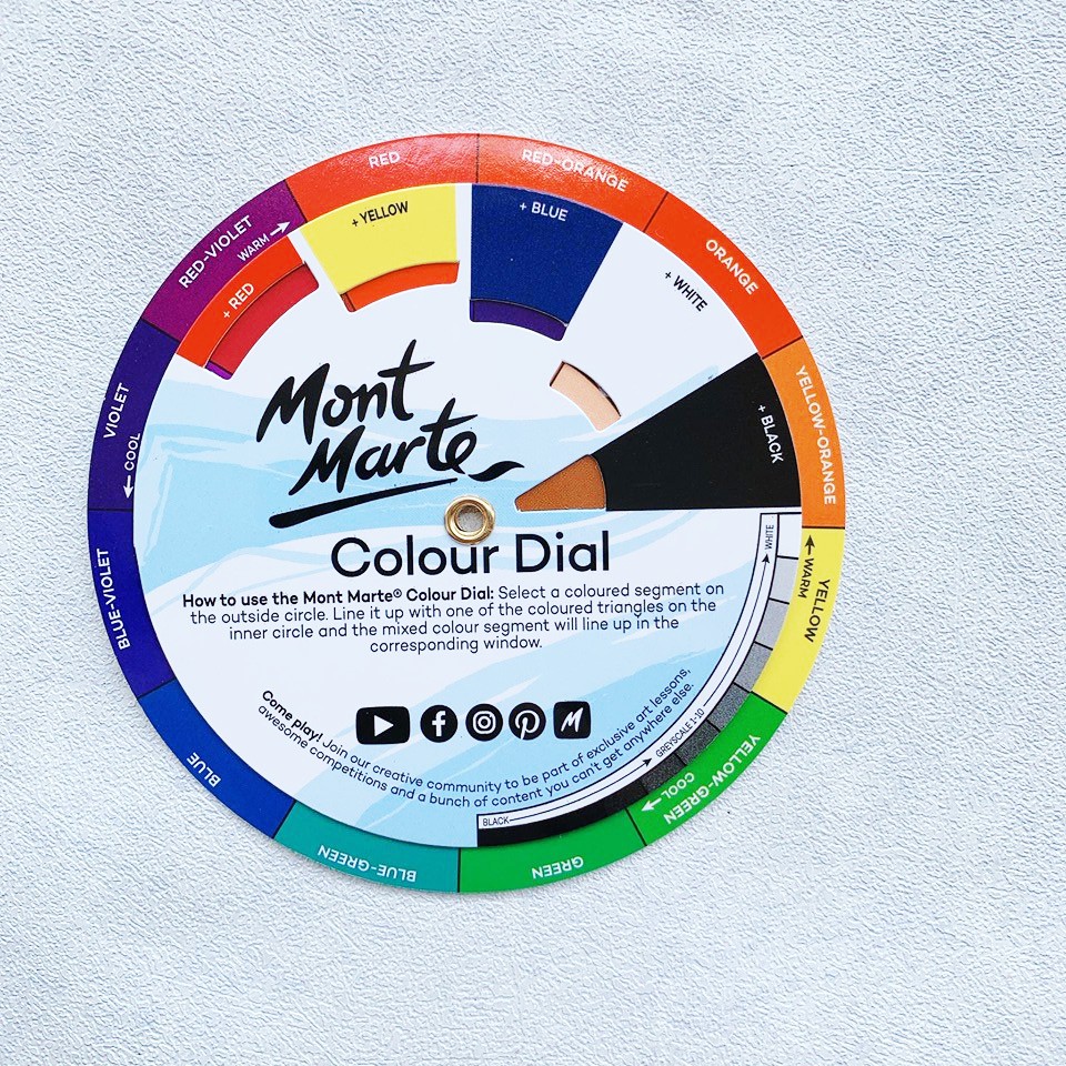 Bảng Hướng dẫn pha màu Mini Mont Marte - Colour Dial