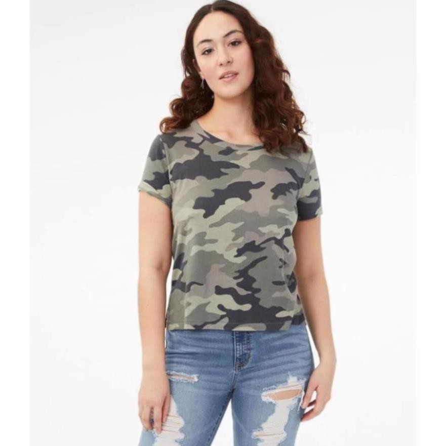 (Big Size) Áo thun nữ A-ER rằn ri xuất xịn mềm mịn thoáng mát kiểu dáng croptop nhẹ siêu đẹp hack dáng