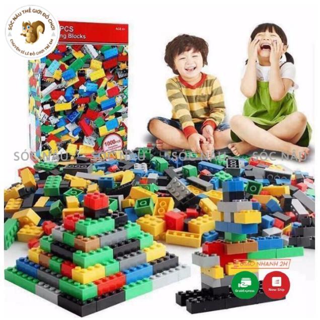 BỘ LEGO 1000 CHI TIẾT - ĐỒ CHƠI GIÁO DỤC/ Bộ ghép hình cho bé luyện tính kiên nhẫn, sáng tạo, 1000 PCS