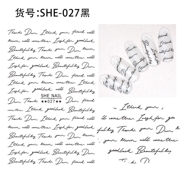 Sticker dán móng tay