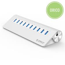 Bộ Chia USB 3.0 10 Cổng ORICO M3H10 Vỏ Nhôm Tản Nhiệt Tốt - HUB 10 Port Hàng Chính Hãng