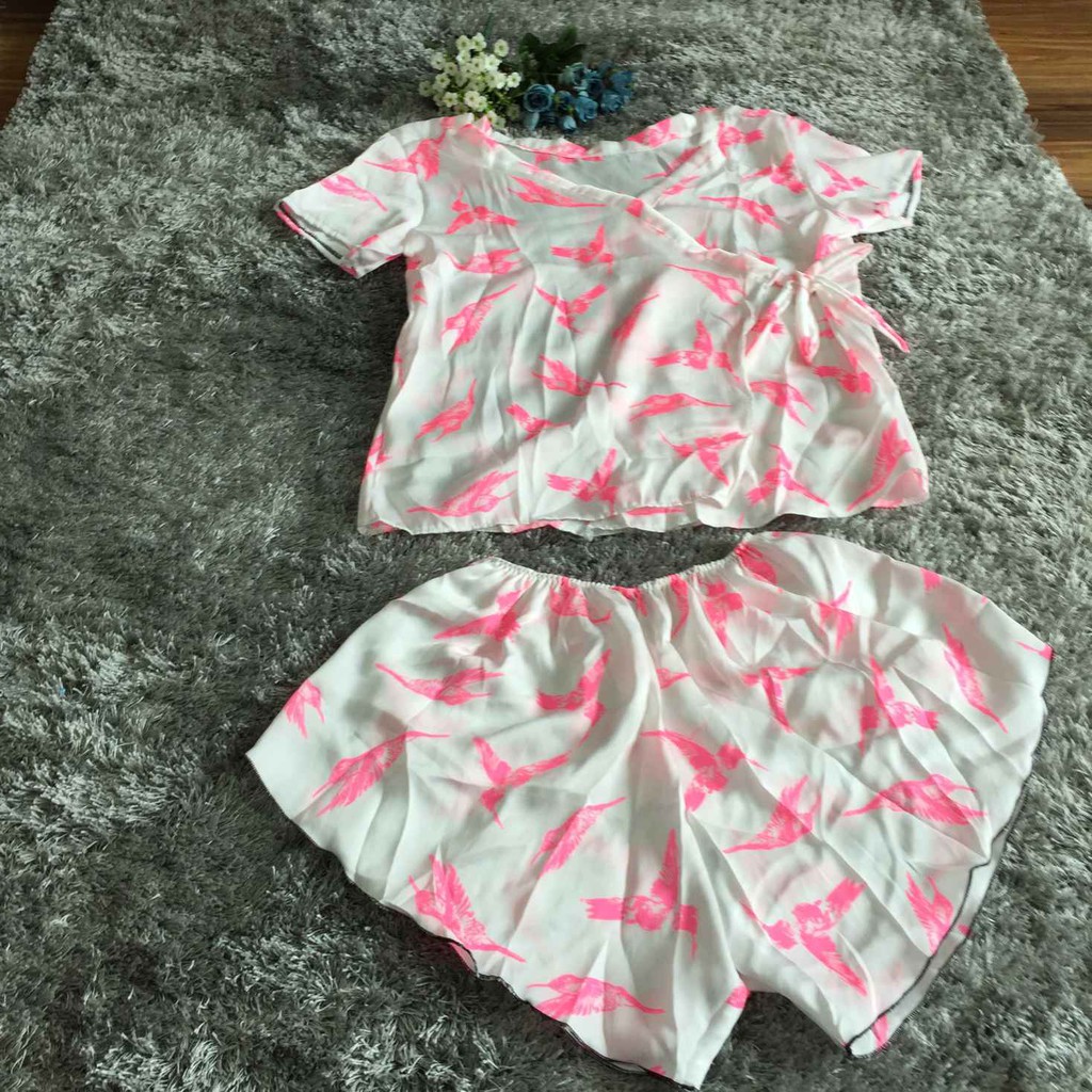 Đồ ngủ kimono vải bông lụa mát lạnh free size | BigBuy360 - bigbuy360.vn