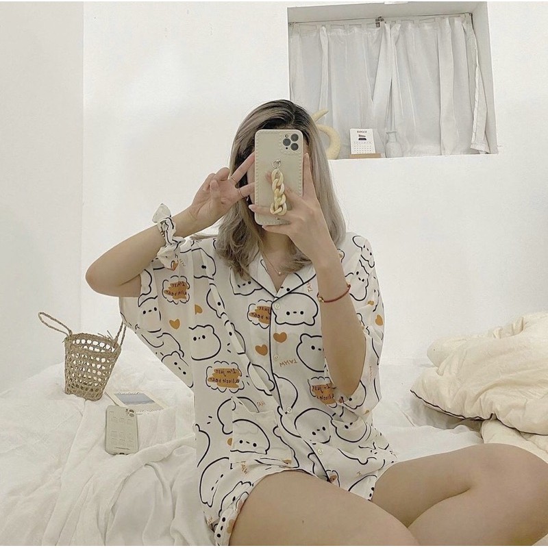Bộ ngủ Pijama hình dễ thương BST 2021