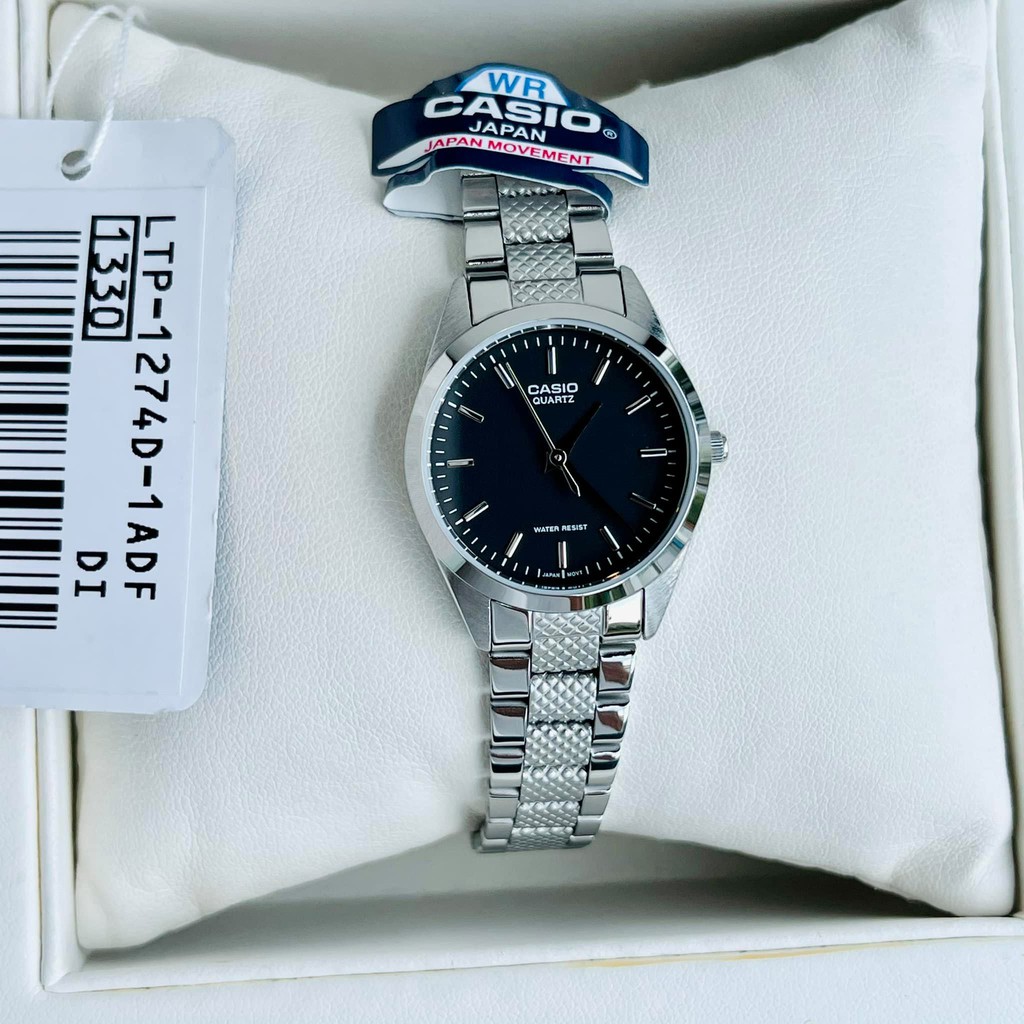 ĐỒNG HỒ NỮ DÂY KIM LOẠI CASIO LTP 1274D-1A CAROT WATCH