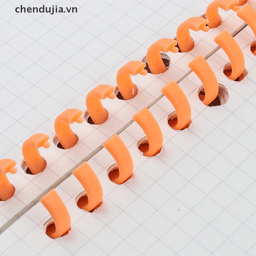 Vòng xoắn bằng nhựa đóng gáy sách 30 lỗ phù hợp cho cỡ A4/A5/A6