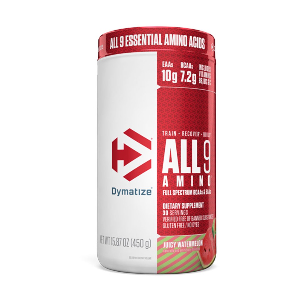 Amino 9 | Dymatize ALL 9 Amino - Phục Hồi Và Phát Triển Cơ Bắp 30 Lần Dùng - Chính Hãng