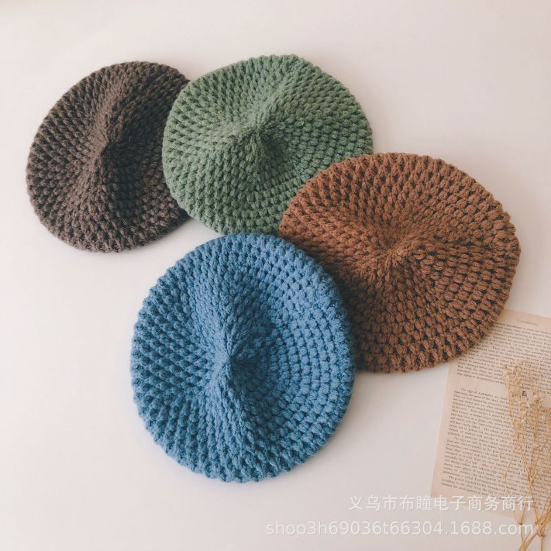 Mũ nồi len móc cho bé từ 6 tháng- 3 tuổi