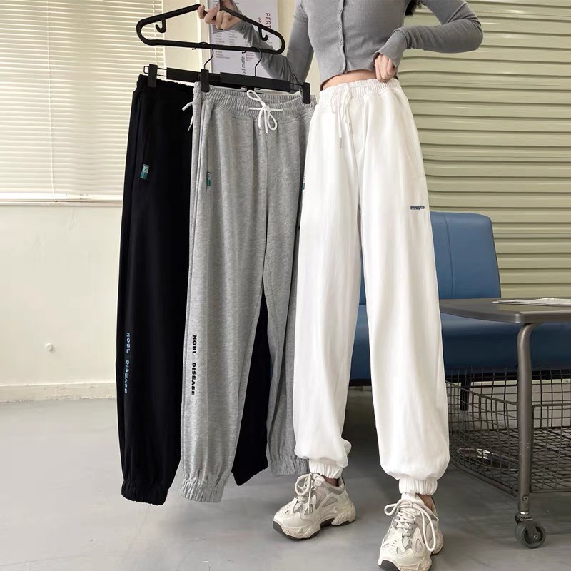Quần Jogger Nỉ Bông Thu Đông Unisex Quần Dài Bo Gấu Chất Liệu Nỉ Bông Dày Dặn Ấm Áp , Thu Đông 2024