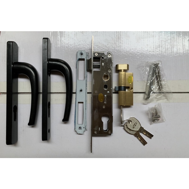 Khóa AG mặt trời, khoá tay gạt, khoá thông phòng cửa Nhôm lắp hệ VP, hệ 55, 700, 1000 sắt hộp, củ đồng, tay to, lõi dầy