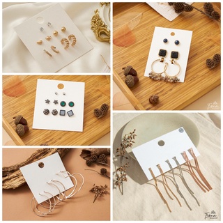 Bảng khuyên tai set bông tai nữ nhiều kiểu đeo thay đổi cá tính FIONA