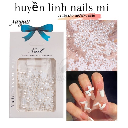 Phụ kiệ hoa nhí gắn móng siêu xinh
