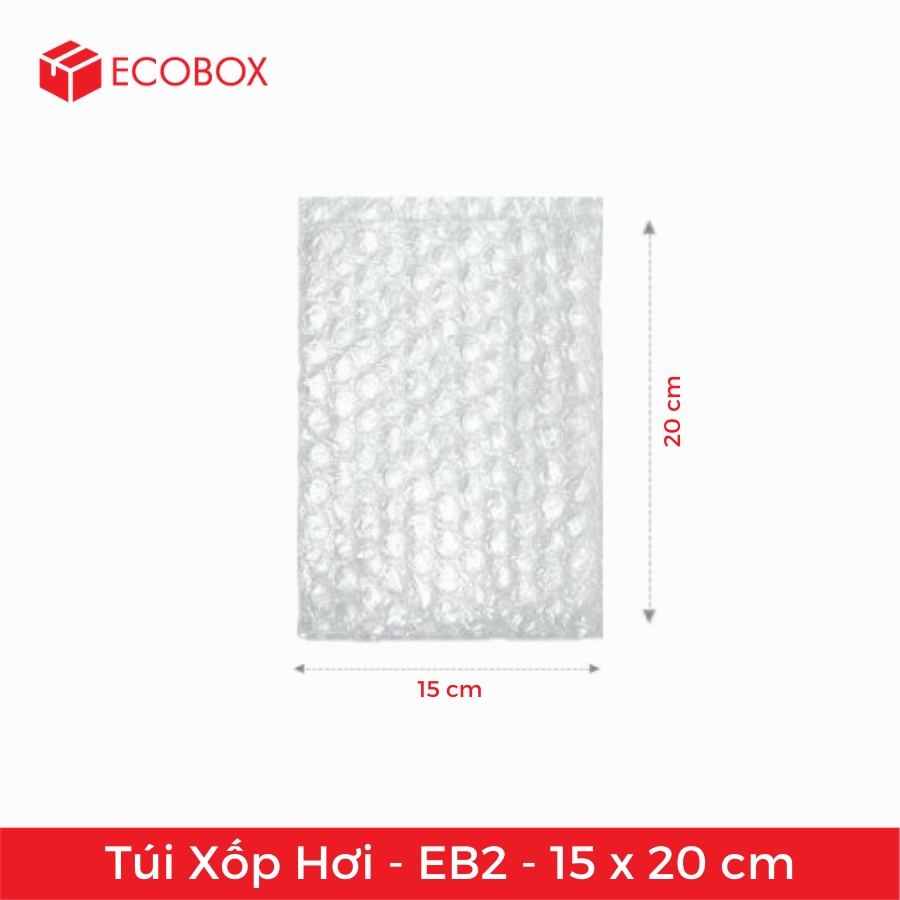 100 Túi Bóng Khí - Màng Xốp Hơi - EB2 - 15x20 cm