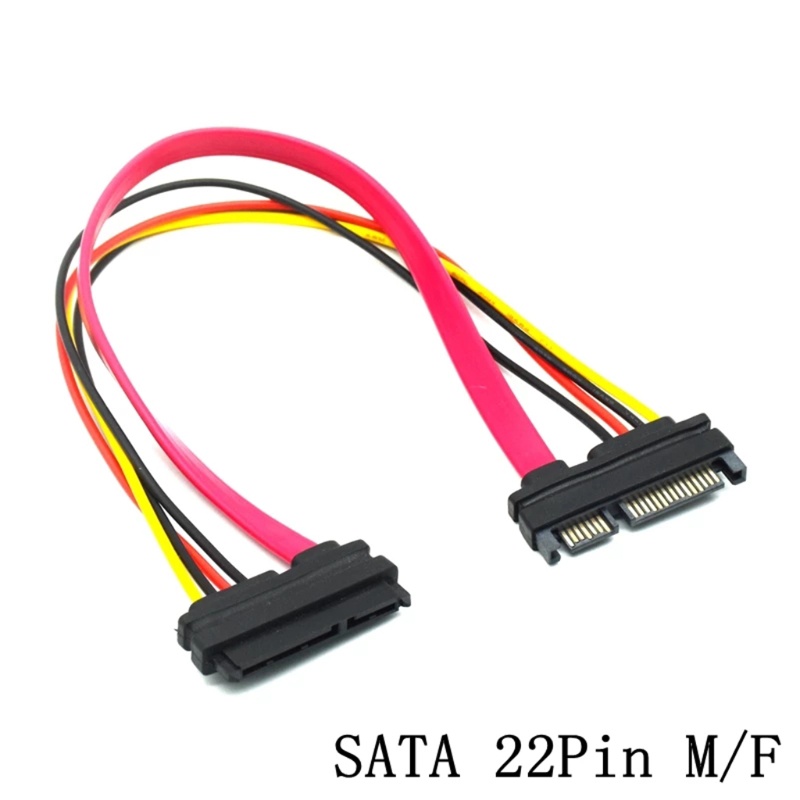 Dây Cáp Nối Dài 7 + 15 Pin Male Sang Female Cho Ổ Đĩa Cứng SSD
