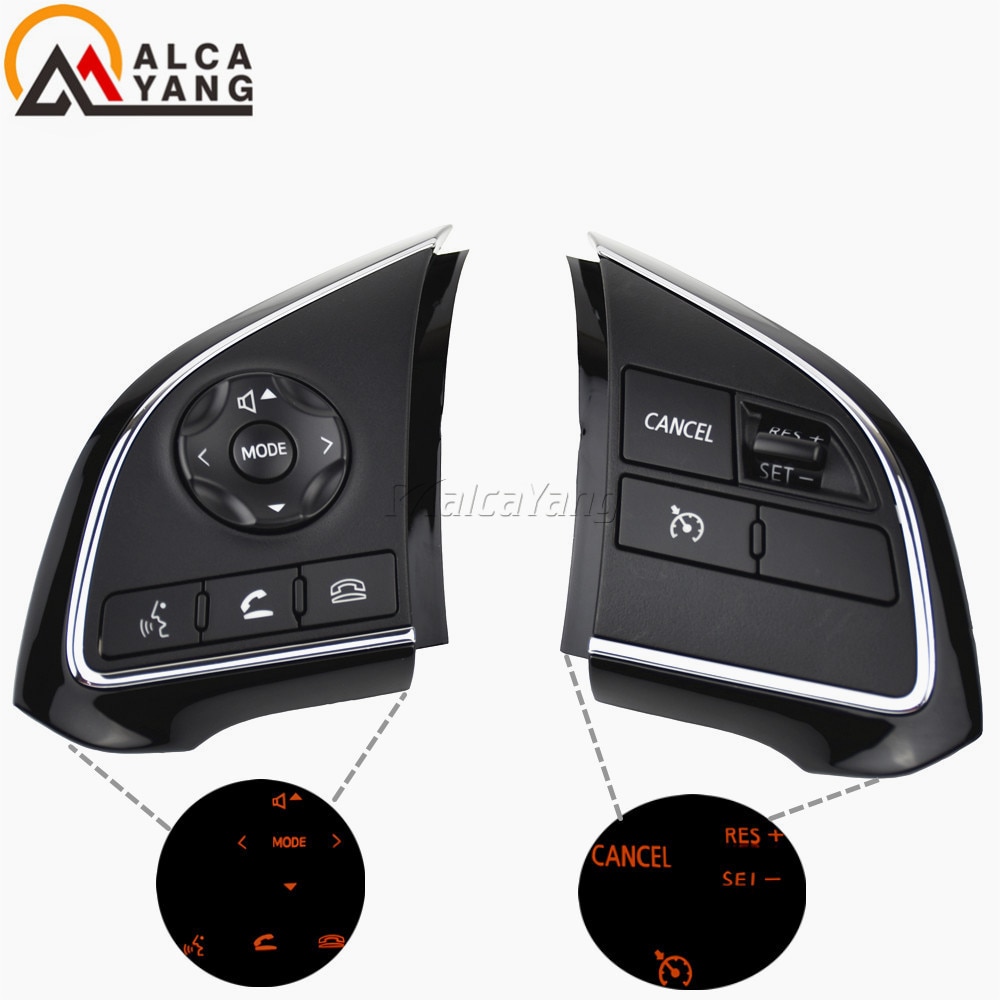 Công tắc điều khiển hành trình có nút âm lượng gắn vô lăng cho Mitsubishi Outlander 13-15 2016-2018 Xpander Cruise