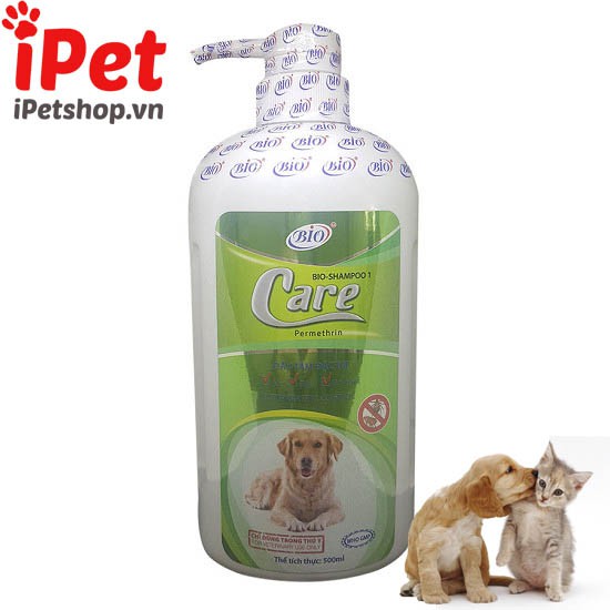 Sữa tắm đặc trị ve rận bọ chét cho chó mèo - Bio Care 500ml - iPet Shop