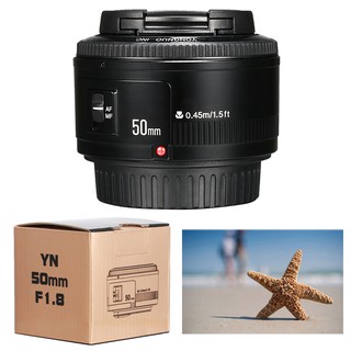 Ống kính tiêu chuẩn Yongnuo YN50mm F1.8 Ống kính lấy nét tự động khẩu độ lớn Máy ảnh DSLR kỹ thuật số Canon LF651