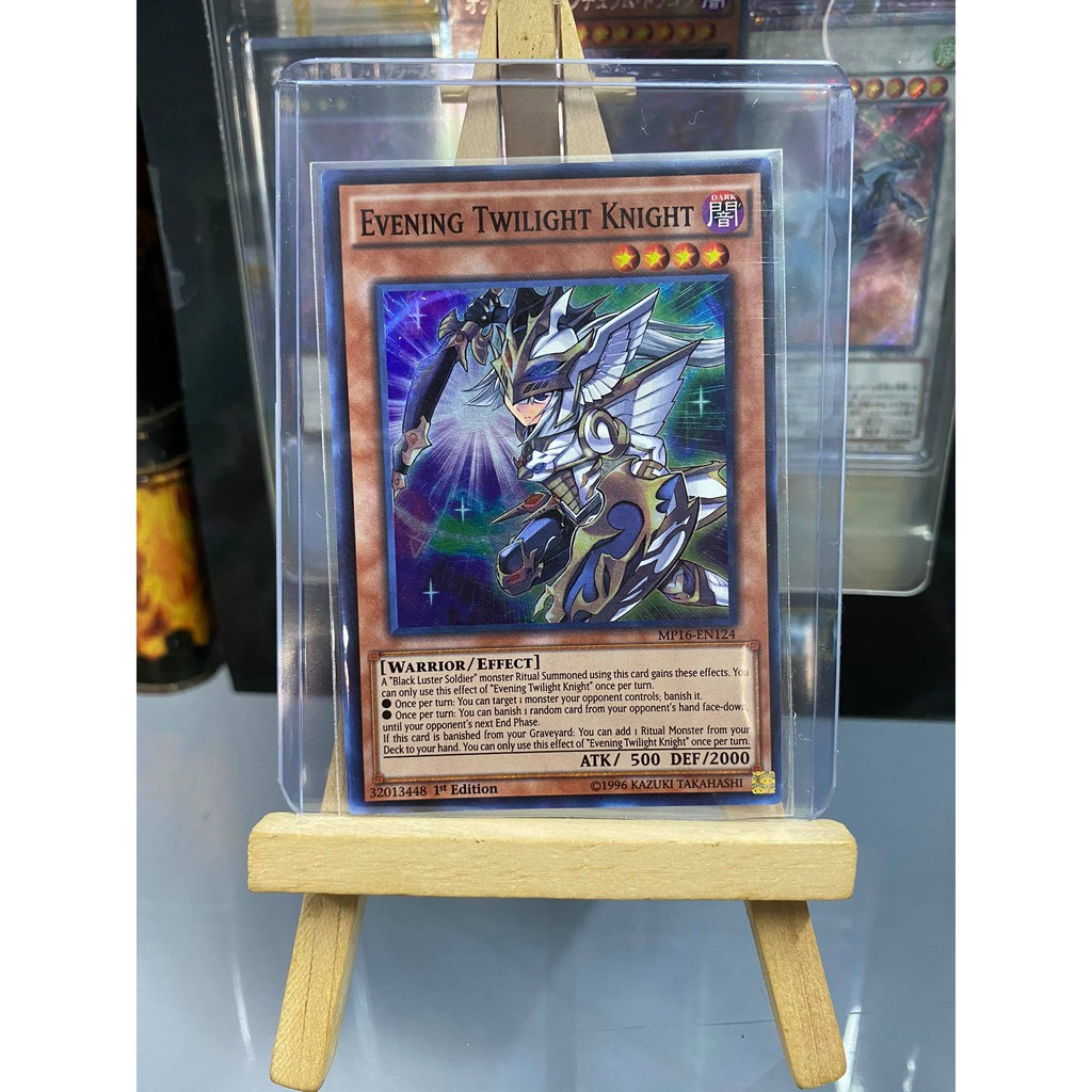 [ Dưa Hấu Yugioh ] Lá bài thẻ bài Evening Twilight Knight - Super Rare - Tặng bọc bài nhựa bảo quản