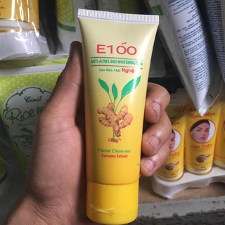 Sữa rửa mặt E100 Nghệ Ngừa mụn 50ml 100ml tn k t