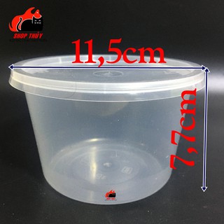 Hộp nhựa đựng thực phẩm tròn 600ml-10 hộp nhựa  Microwave kèm nắp TN87 dùng được trong lò vi sóng