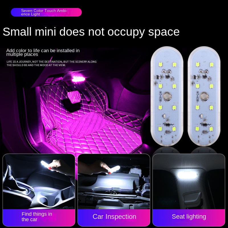 Đèn LED USB Không Dây Cảm Ứng Độ Sáng Cao Có Thể Sạc Lại Cho Xe Hơi