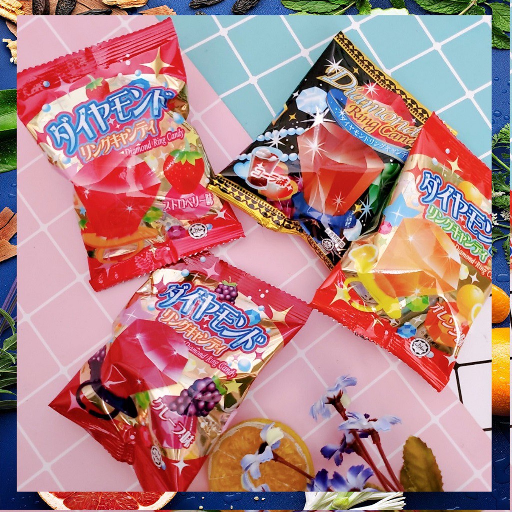 [LẺ 1 CÁI] Kẹo Nhẫn YaoKin Diamond Rings Candy Nhật Bản