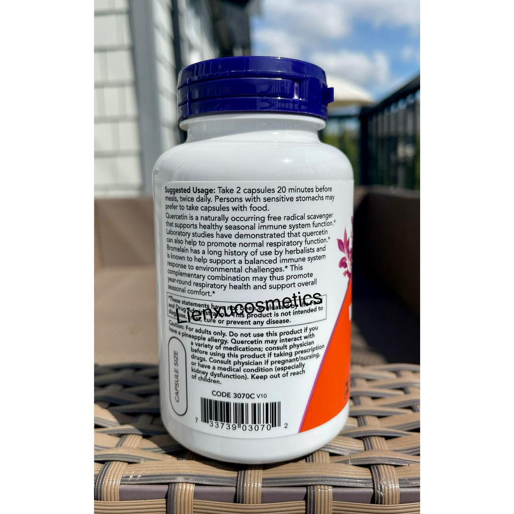 Viên uống tăng cường miễn dịch Quercetin with Bromelain 120 viên& 60 viên