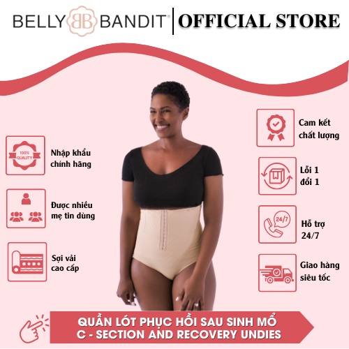 Quần lót gen bụng sau sinh mổ C-Section and Recovery Undies | Kháng khuẩn, khử mùi hôi loại bỏ vi khuẩn gây mùi