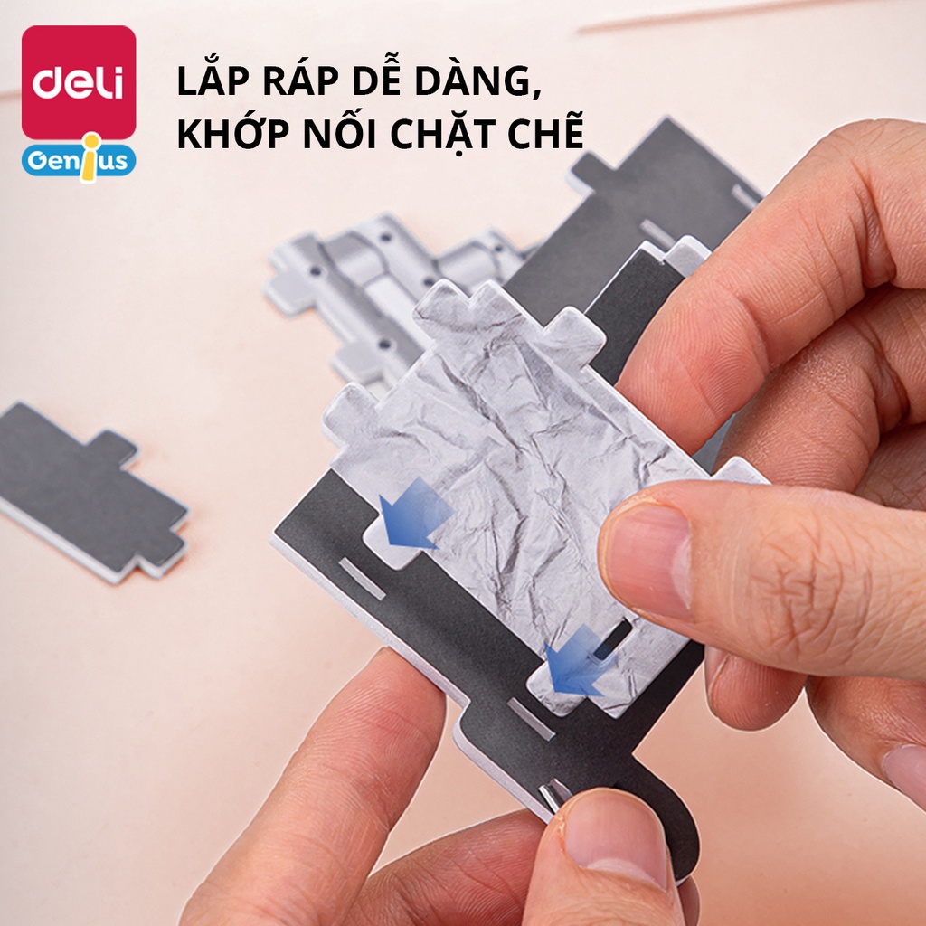 Bộ Mô Hình Lắp Ráp Deli Chủ Đề Vũ Trụ Hàng Không - Đồ Chơi Xếp Hình Đơn Giản Cho Bé - Đồ Chơi Giáo Dục Cho Trẻ