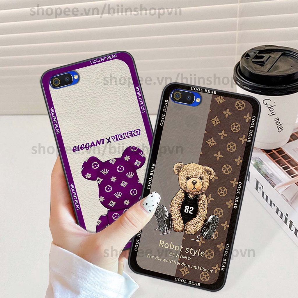 Ốp Realme C1 / C2 hình gấu bear brick đẹp độc lạ, thời trang, cá tính