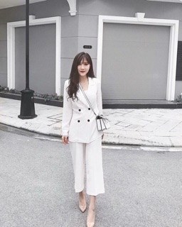 Set blazer kèm quần sang chảnh