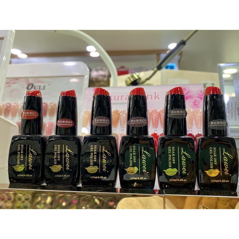 Sơn gel, sơn gel đỏ Lawai sơn gel chĩnh hãng