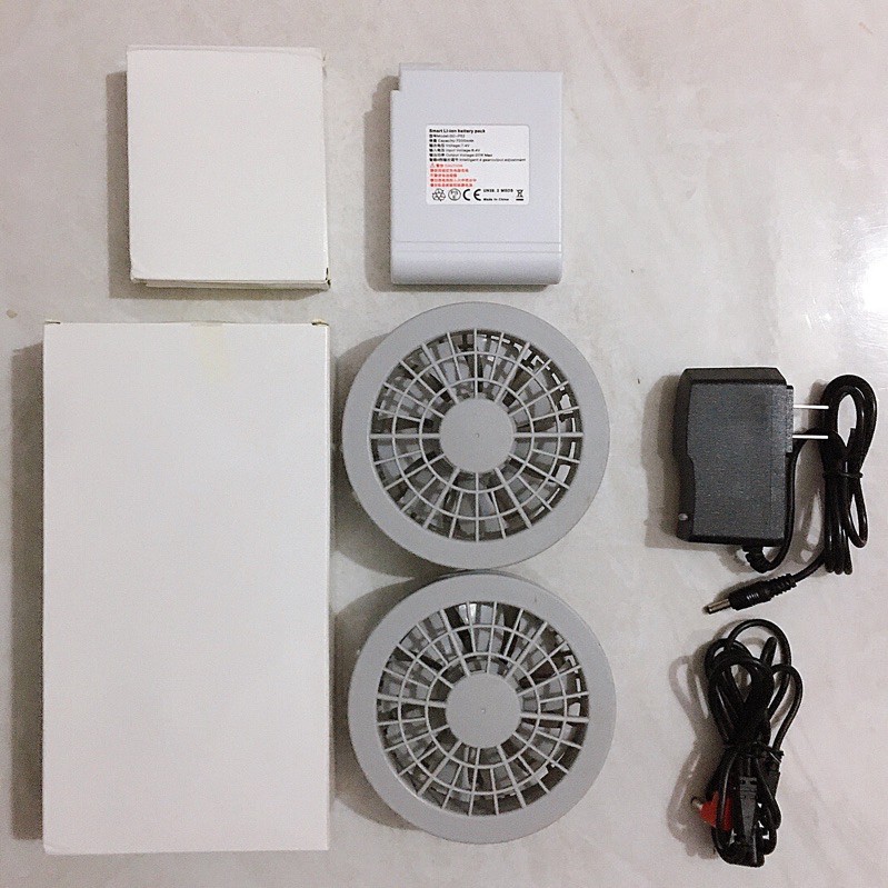PIN + QUẠT ÁO ĐIỀU HOÀ (bán lẻ pin+ quạt)