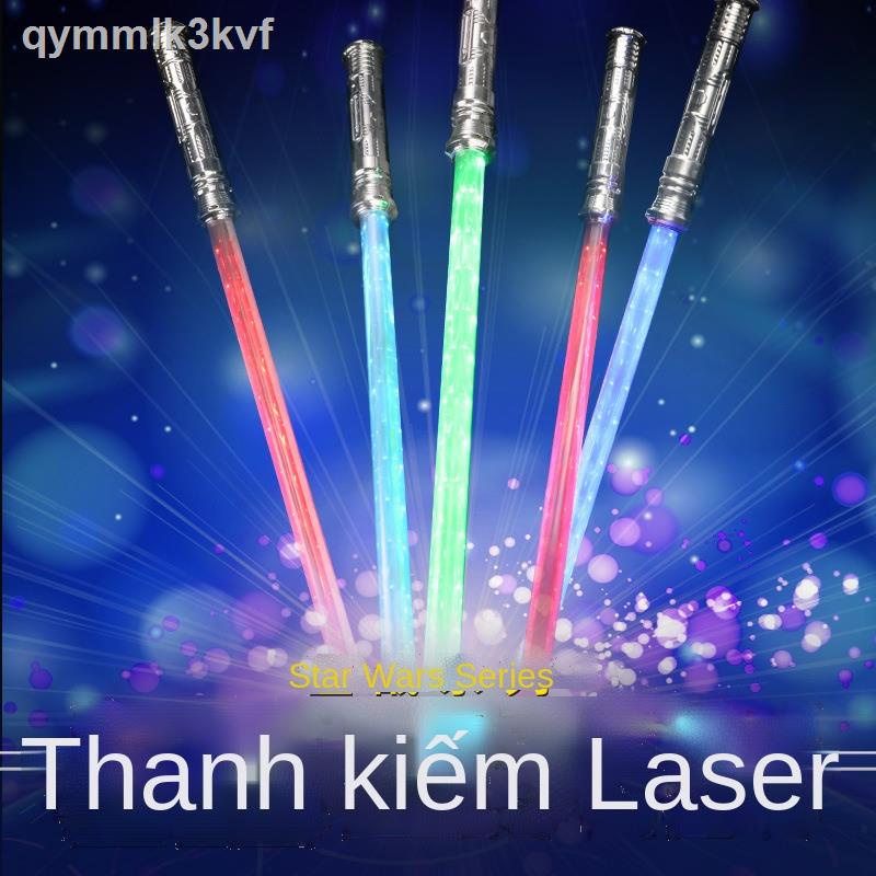 ⊙ □ ☃☬Star Wars Lightsaber Force Thanh kiếm dành cho trẻ em Flash Phát sáng Đạo cụ biểu diễn Vibrato Laser Đồ