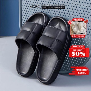 Dép Nữ MWC Đế Bánh Mì 2cm Quai Ngang Basic NUDE- 3383