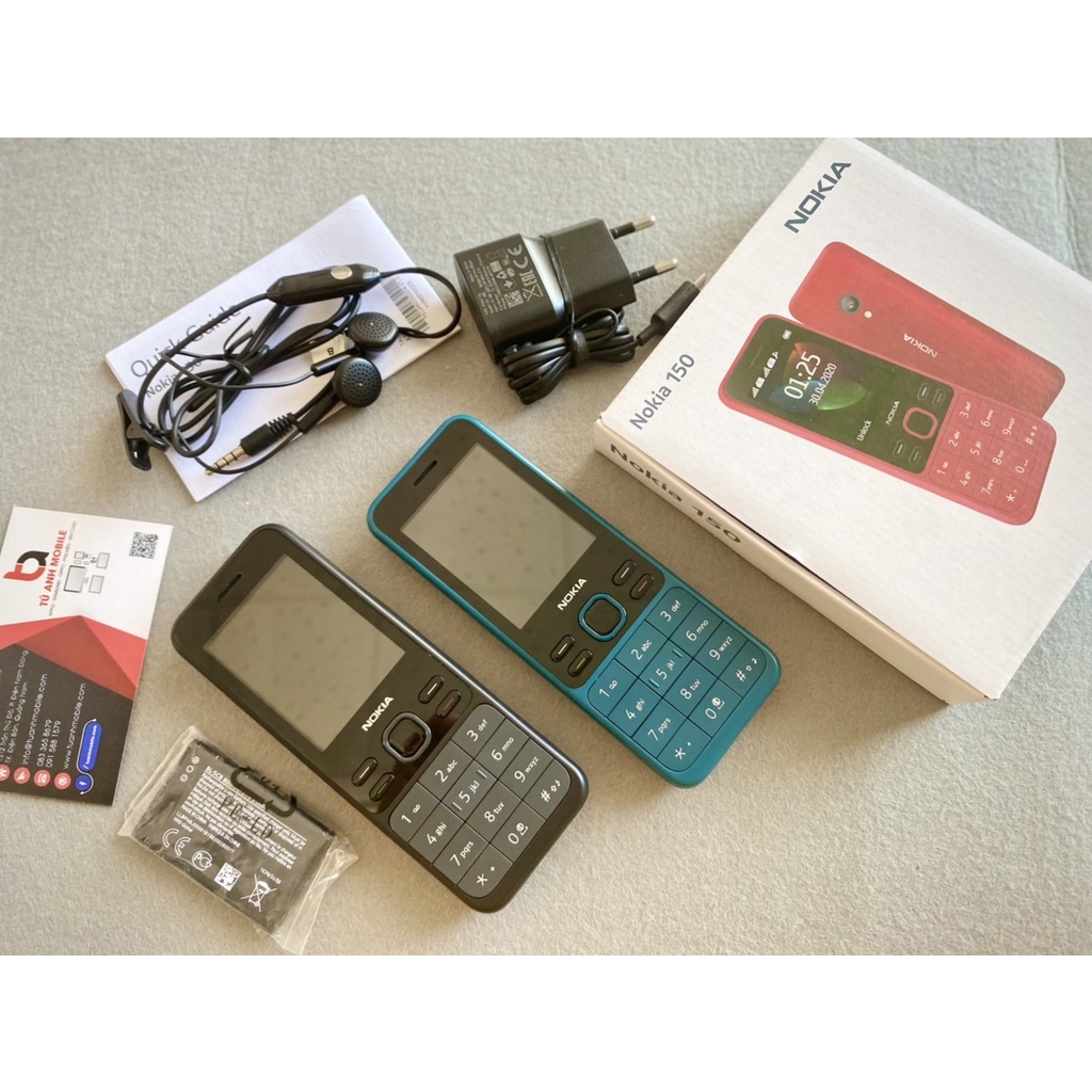 ( Hàng New) Điện Thoại Nokia 150 2020 2 Sim Full Box, Loa To Sóng Khỏe, Pin Bền