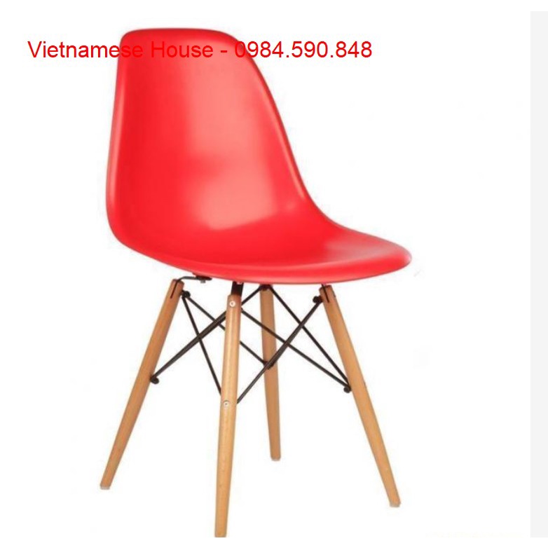 Ghế EAMES chân gỗ hàng nhập khẩu nhiều màu (Vietnamese House)