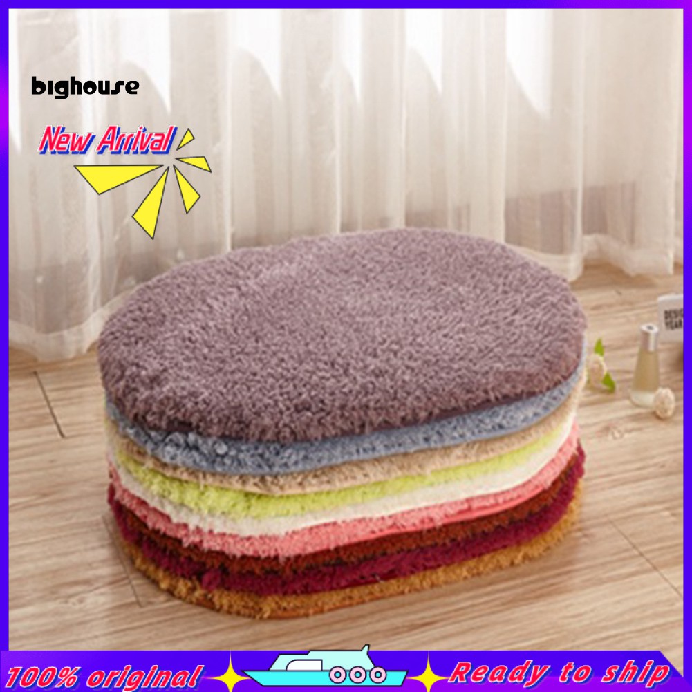 Thảm Lót Sàn Hình Oval Chống Trượt Thấm Hút Nước Tiện Dụng Cho Phòng Khách