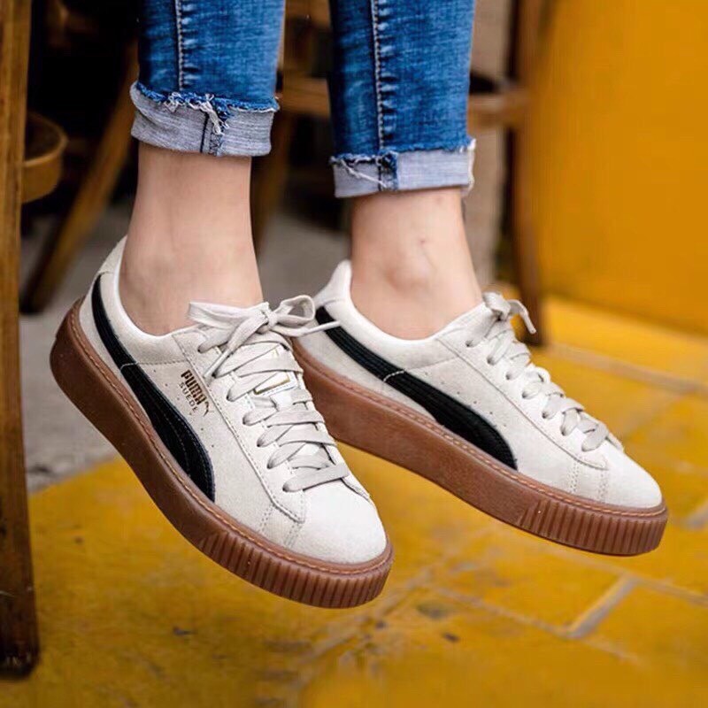 Giày Sneaker Puma đế nâu đen (fullbox+freeship)