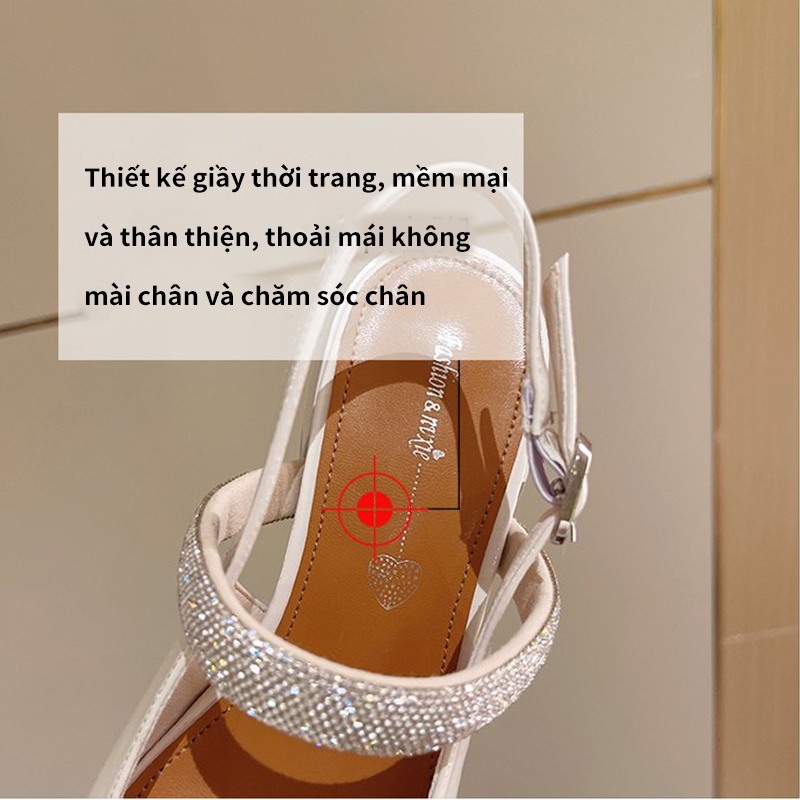 Giày búp bê nữ đế cao 5p, giày cao gót 5p phong cách tiểu thư, giày lolita nữ xinh xắn