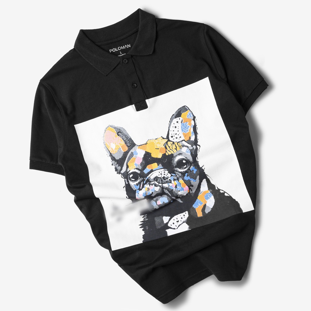 Áo thun Polo nam PUDO in hình CoolDog vải cá sấu Cotton xuất xịn,chuẩn form,trẻ trung- nặng động P16 - POLOMAN | BigBuy360 - bigbuy360.vn