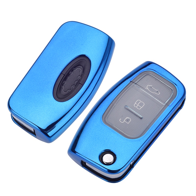 Ốp Bảo Vệ Chìa Khóa Xe Hơi Bằng TPU Mềm Gấp Gọn Tiện Dụng Cho Ford Focus 2 Fiesta Focus C-max Ecosport S-max ESCORT Escape