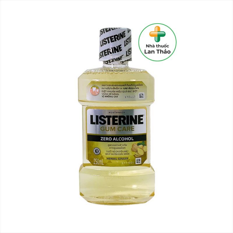 NƯỚC SÚC MIỆNG LISTERIN GUM CARE GỪNG THẢO MỘC CHAI 250ML