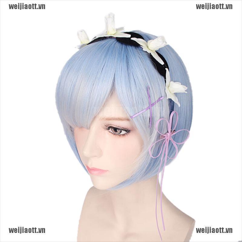 Bộ Tóc Giả Ngắn Cosplay Nhân Vật Anime Re: Zero