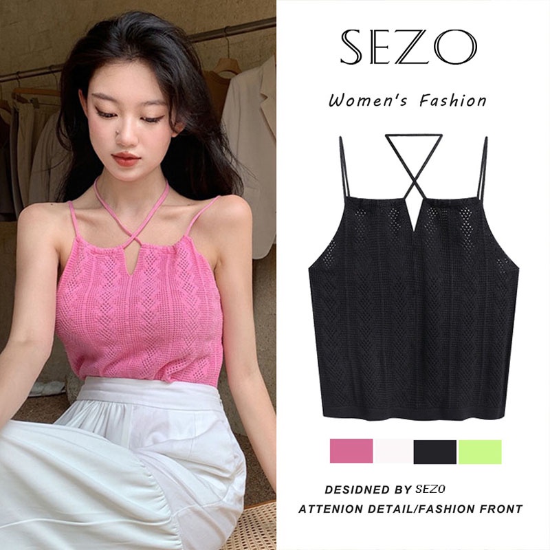 Áo croptop QKOOLE dệt kim phong cách Hàn Quốc trẻ trung quyến rũ dành cho nữ