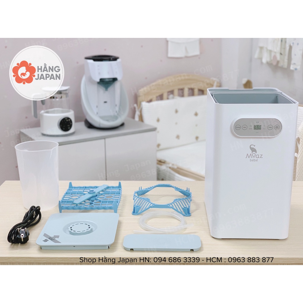 Máy rửa bình sữa có tiệt trùng sấy khô Moaz bebe MB035 - Bảo hành chính hãng 1 năm